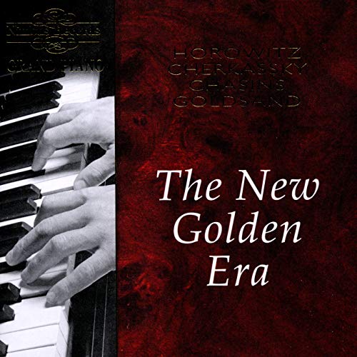 CD cover: hands on piano keys, red textured background, text "The New Golden Era".