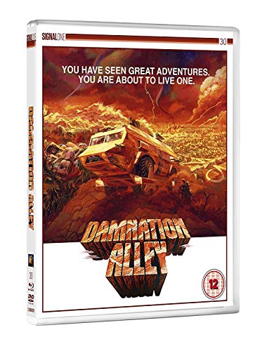 Blu-ray cover art featuring a large armored vehicle driving through a post-apocalyptic landscape.