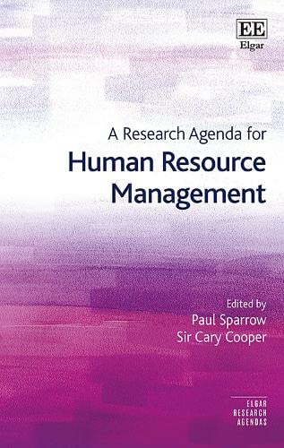 A Research Agenda for Human Resource Management