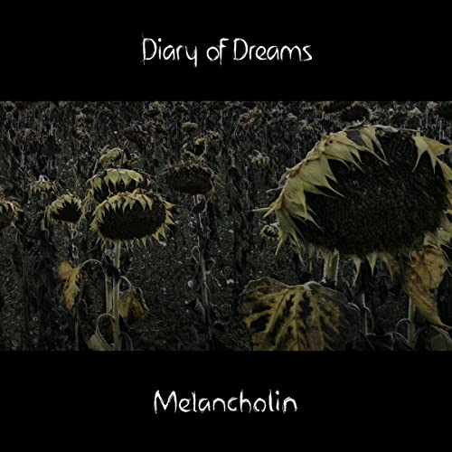 CD cover: withered sunflowers in a dark, moody field.