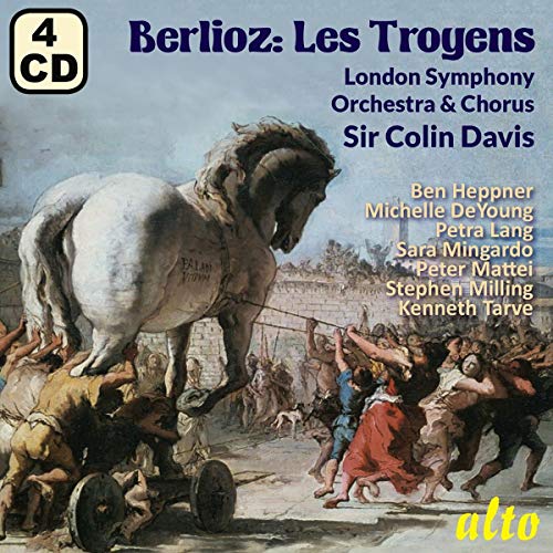 CD cover for Berlioz’s *Les Troyens* featuring the Trojan Horse.