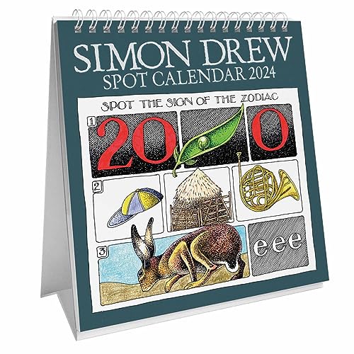 Simon Drew Easel Calendar 2024