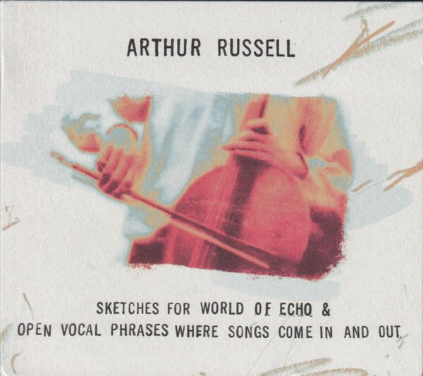 CD cover for Arthur Russell’s “Open Vocal Phrases Where Songs,” abstract art.
