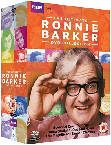 DVD cover for "The Ronnie Barker Ultimate Collection" featuring a portrait.