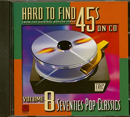 CD cover with colorful abstract design and text: "Hard to Find 45's Volume 8".
