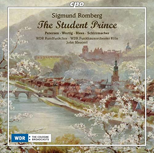 CD cover for "The Student Prince" featuring a painted castle town.