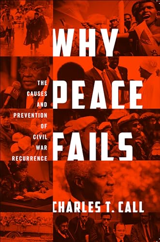 Book cover: “Why Peace Fails” with collage of diverse people and events.