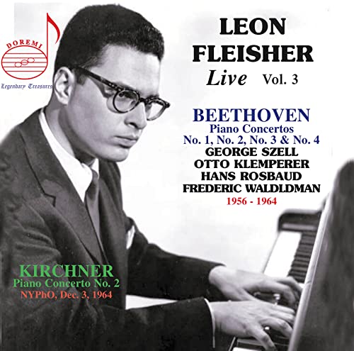 CD cover featuring pianist Leon Fleisher in a black and white portrait.