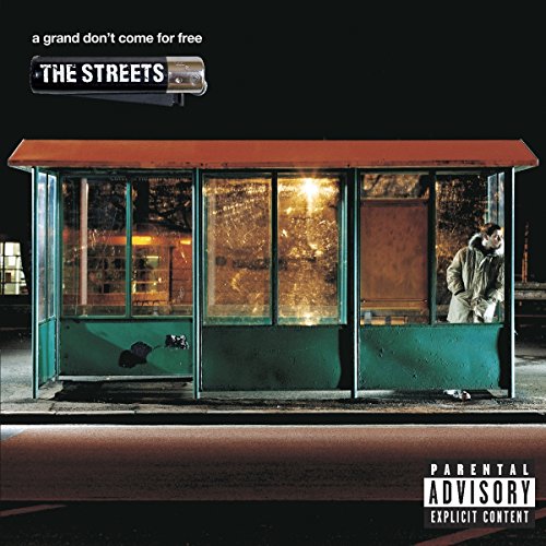 Album cover for The Streets’ “A Grand Don’t Come For Free” featuring a bus shelter.