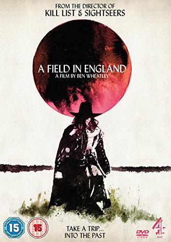 DVD cover for "A Field In England" featuring a figure in a field.
