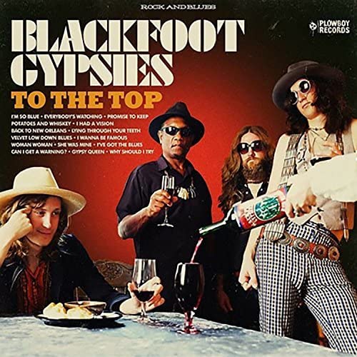CD cover for Blackfoot Gypsies' "To The Top" featuring band members.