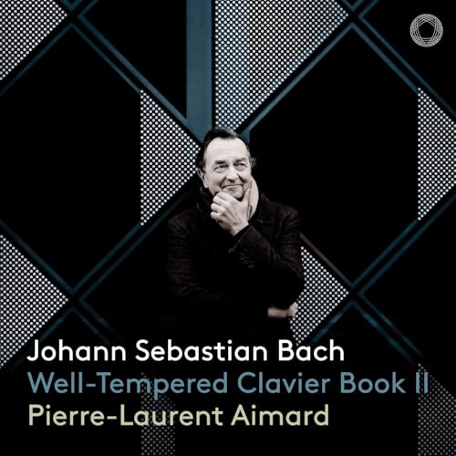 Album cover featuring pianist Pierre-Laurent Aimard and geometric design.