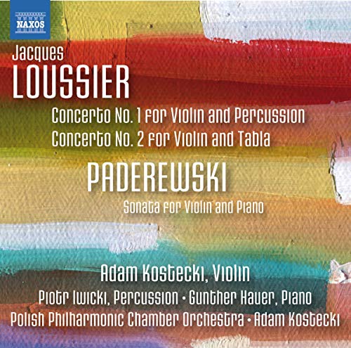 CD cover for Jacques Loussier and Adam Kostecki violin concertos.