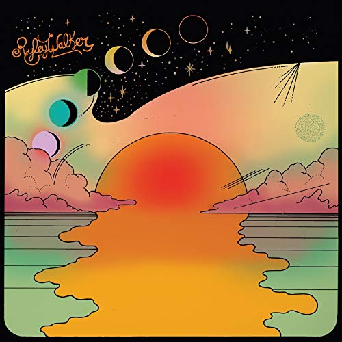 Ryley Walker album cover: celestial landscape with sun, moon, and clouds.