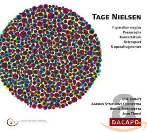 CD cover with colorful, abstract circular design and text details.
