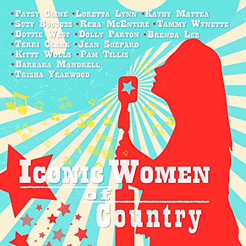 CD cover featuring silhouettes and stars, listing iconic female country artists.