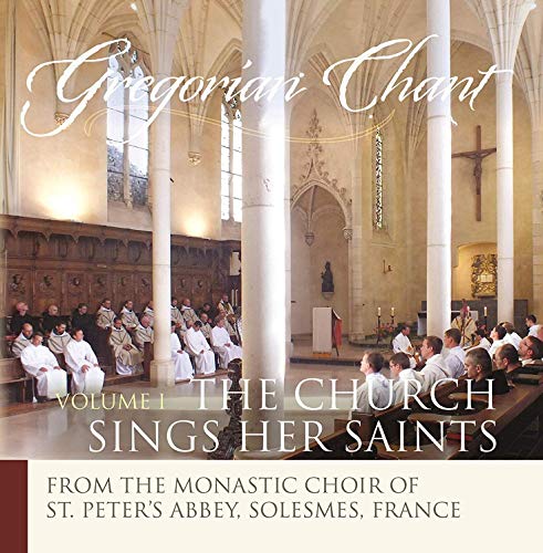 CD cover: Monks chanting in a stone church interior.