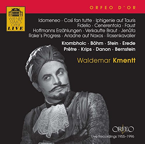 CD cover: black and white portrait of Waldemar Kmentt in costume.