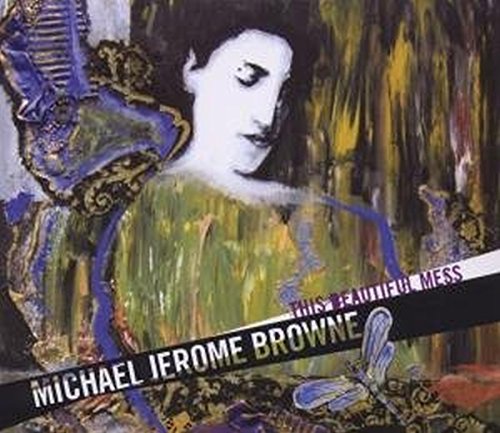 CD cover: painted portrait of a person with abstract colorful details.
