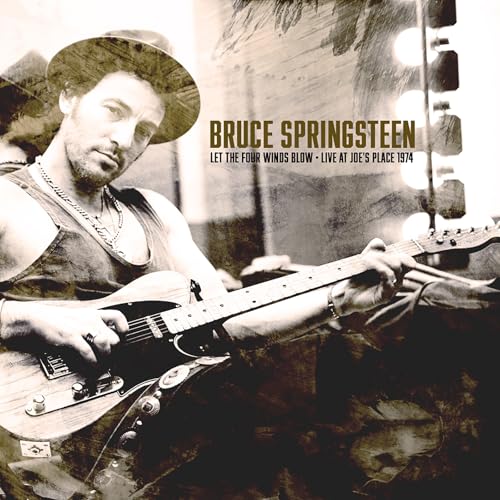 Bruce Springsteen playing guitar, album cover for “Let The Four Winds Blow”.