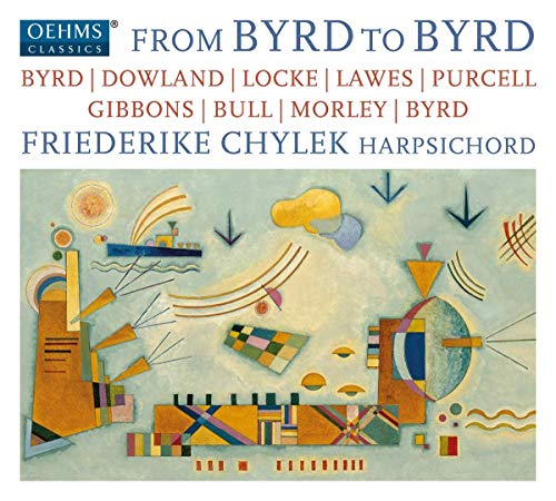 CD cover for Friederike Chylek’s “From Byrd to Byrd” with abstract art.