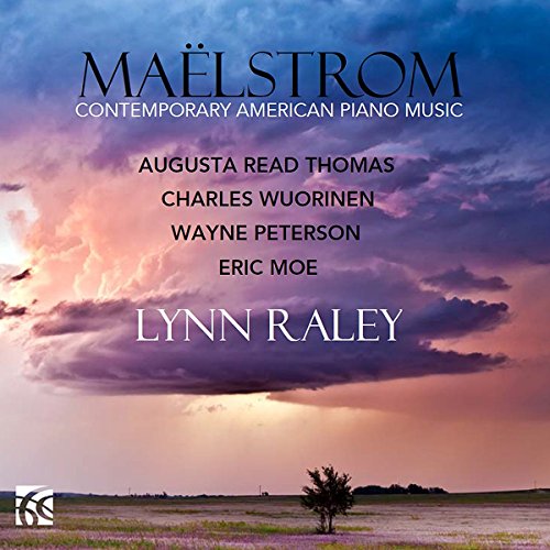 CD cover for contemporary American piano music with stormy sky image.