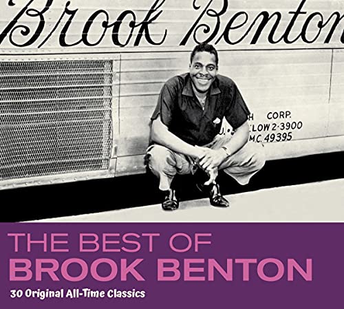 CD cover featuring portrait of Brook Benton, singer, with purple text.