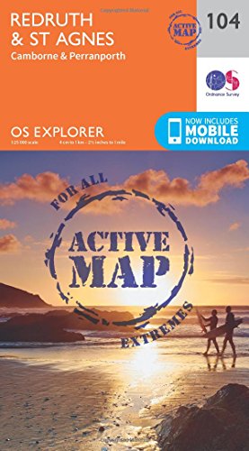 OS Explorer Map Active (104) Redruth and St Agnes (OS Explorer Active Map)