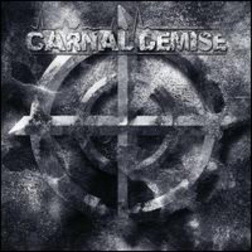 Dark album cover with band name "Carnal Demise" and a crosshair design.