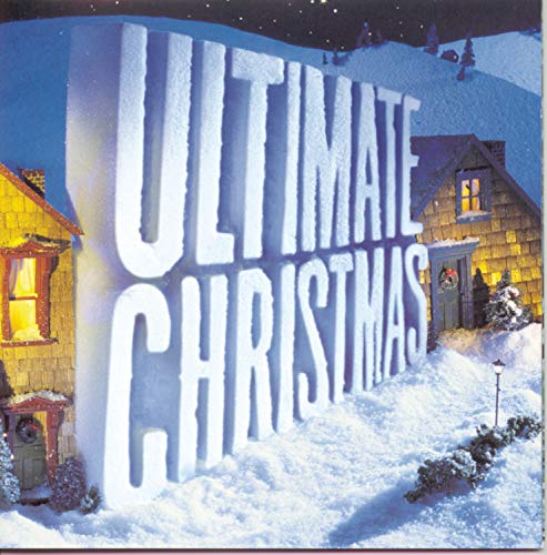 CD cover for “Ultimate Christmas” with snowy landscape and large text.