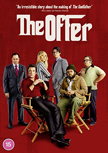 DVD cover for "The Offer" featuring a group of people on film chairs.