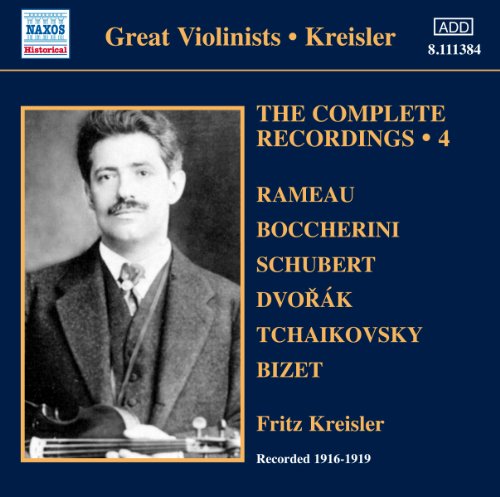CD cover featuring portrait of violinist Fritz Kreisler, recordings 1916-1919.