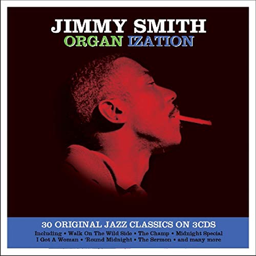 Jimmy Smith "Organ-ization" 3CD box set cover with a red portrait.