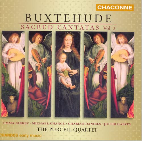 CD cover: Renaissance painting of Mary and child with angels.