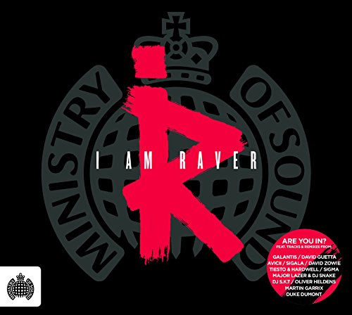 Ministry of Sound album cover with red graffiti-style letter R and white text.