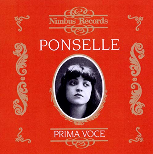 Red album cover with a portrait of Eva Ponselle in an oval frame.