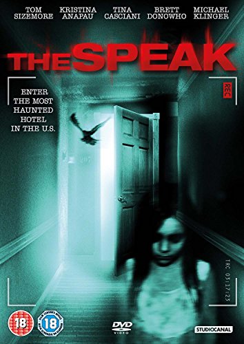DVD cover for horror film "The Speak" featuring a ghostly figure.