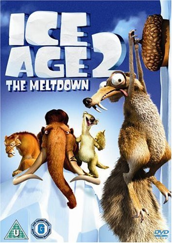 DVD cover art for Ice Age 2 featuring Scrat, Manny, Sid, and Diego.