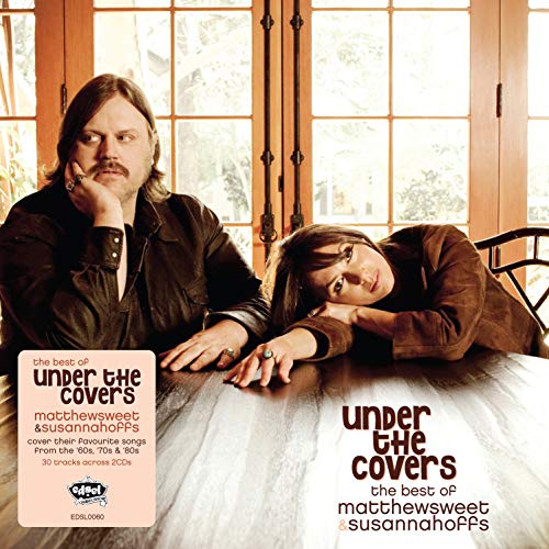 Matthew Sweet and Susanna Hoffs album cover, warm tones, two people posing.