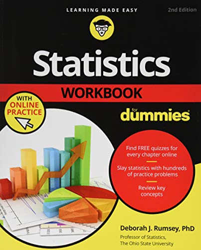 Statistics Workbook For Dummies with Online Practice