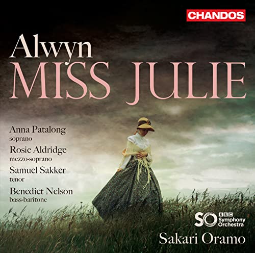CD cover for William Alwyn’s “Miss Julie” featuring Anna Patalong.