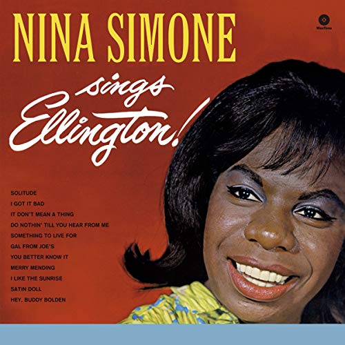 Nina Simone album cover, “Sings Ellington”, featuring a portrait of Simone.