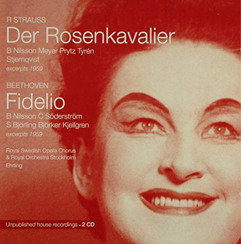 CD cover featuring Birgit Nilsson’s portrait with opera titles “Rosenkavalier” and “Fidelio”.