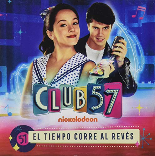 CD cover for "Club 57" featuring two young actors with a microphone.