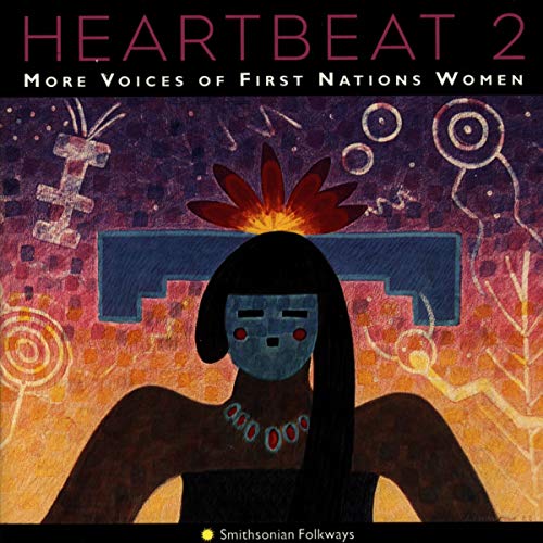 CD cover for “Heartbeat 2,” featuring stylized First Nations woman portrait.