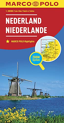 Netherlands Marco Polo Map: 1:300 000 (Marco Polo Maps): Wegenkaart 1:300 000
