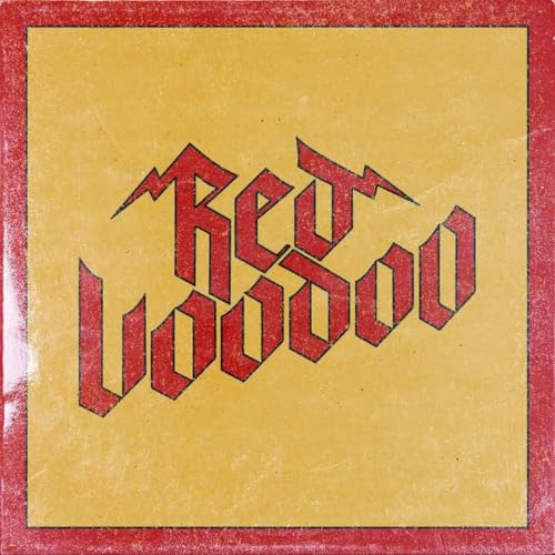 Red Voodoo album cover: yellow background with red, stylized lettering.