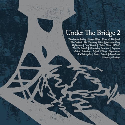 CD cover for "Under The Bridge 2" with abstract white design on blue.