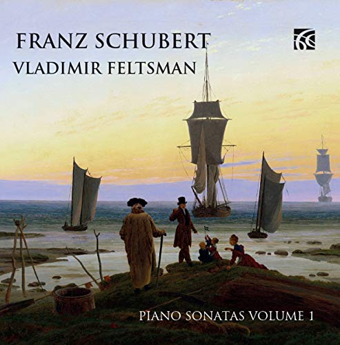 CD cover: coastal scene with figures, ships, and text "Franz Schubert.