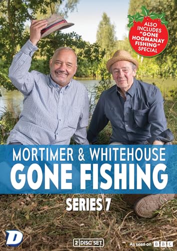 Bob Mortimer and Paul Whitehouse sitting by a river on a DVD cover.